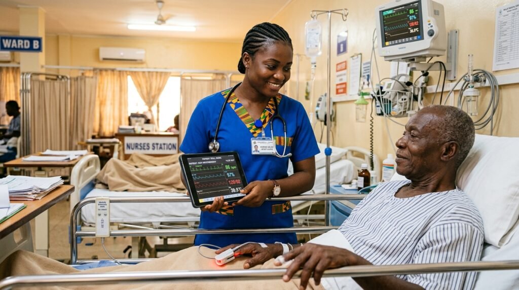 How does telehealth work for nurses in hospitals